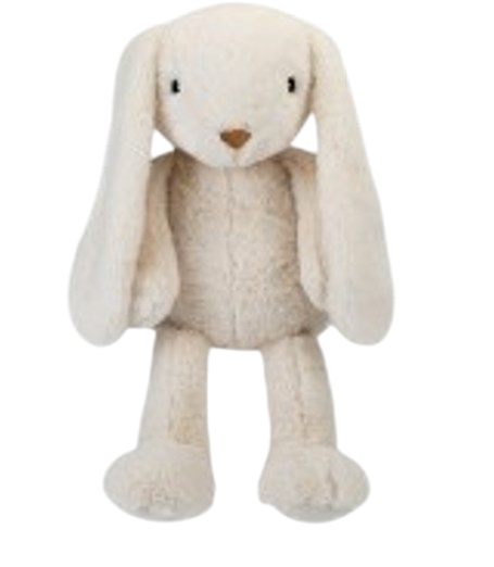 Plys kanin 60cm , Råhvid